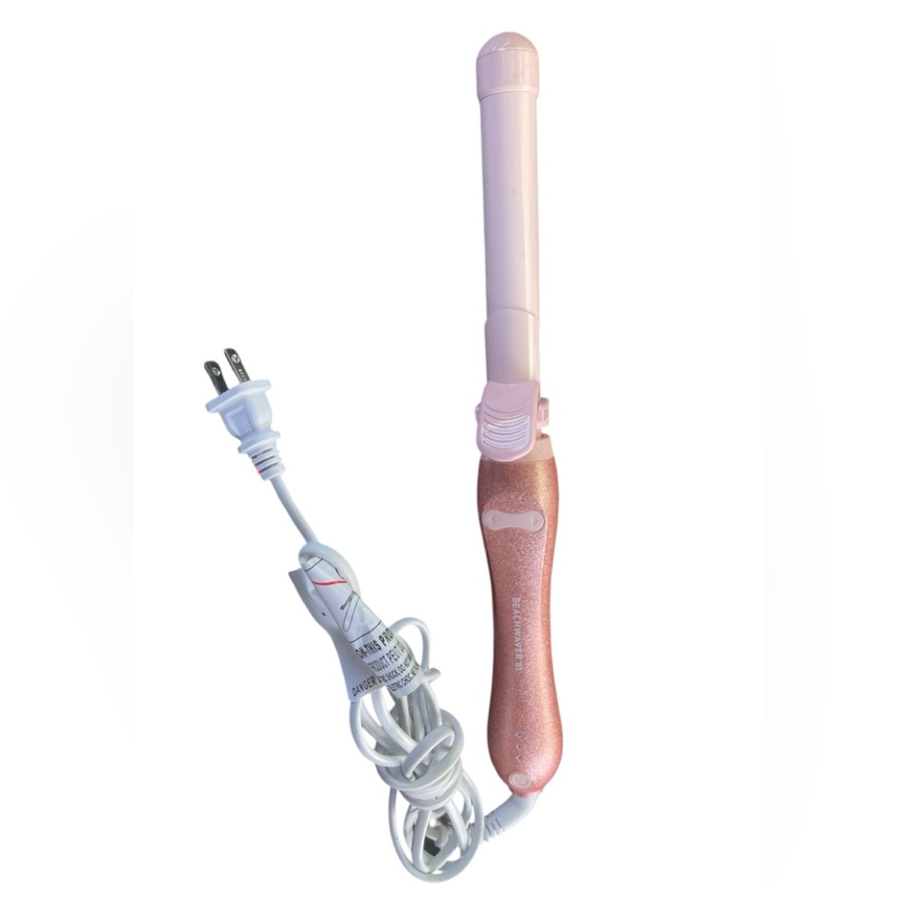 Pink glitter beachwaver